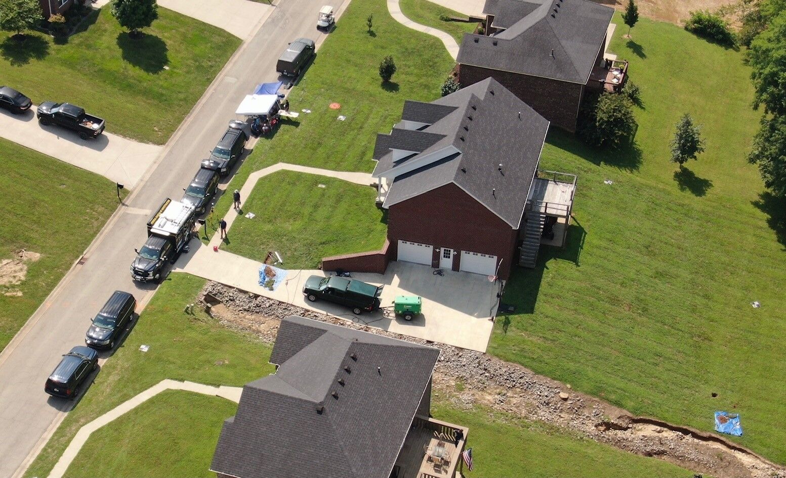Aerial shot of Bardstown search